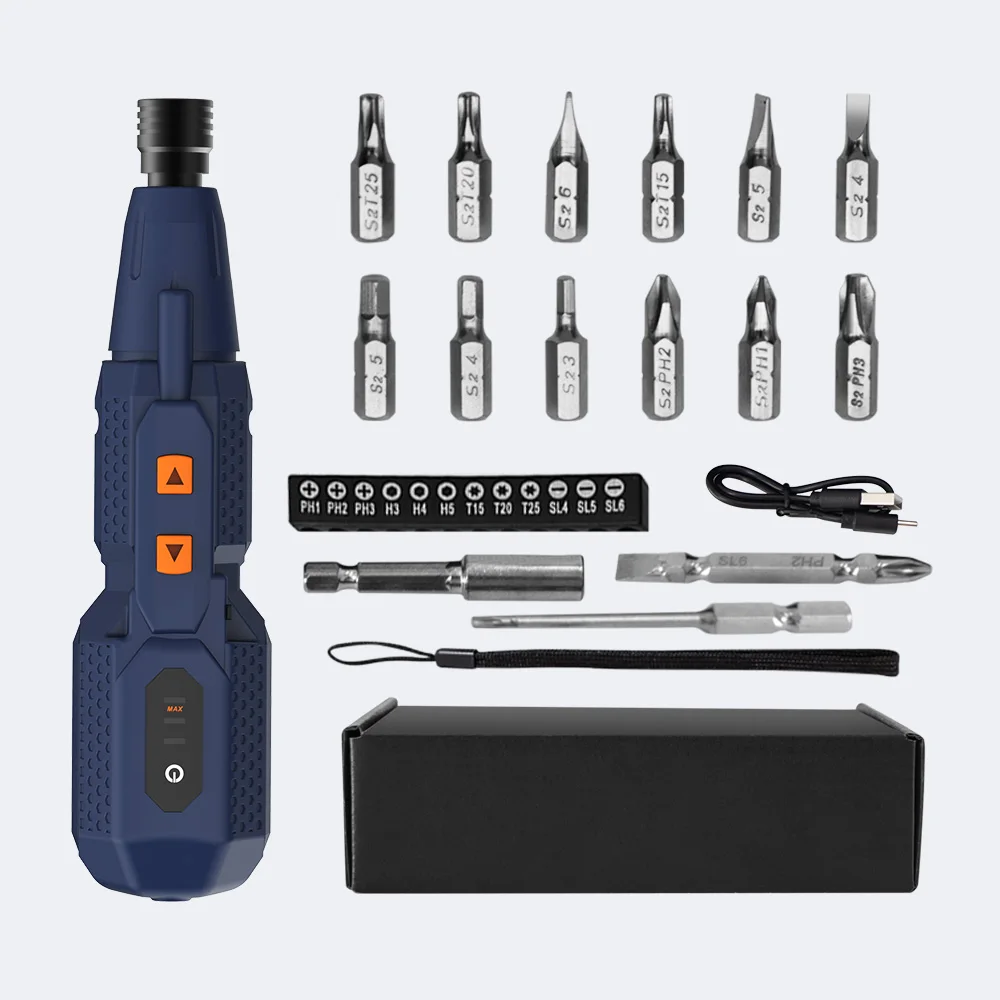 Electric Screwdriver Rechargeable Usb - Akülü Elektrikli Tornavida Seti 4.2 V