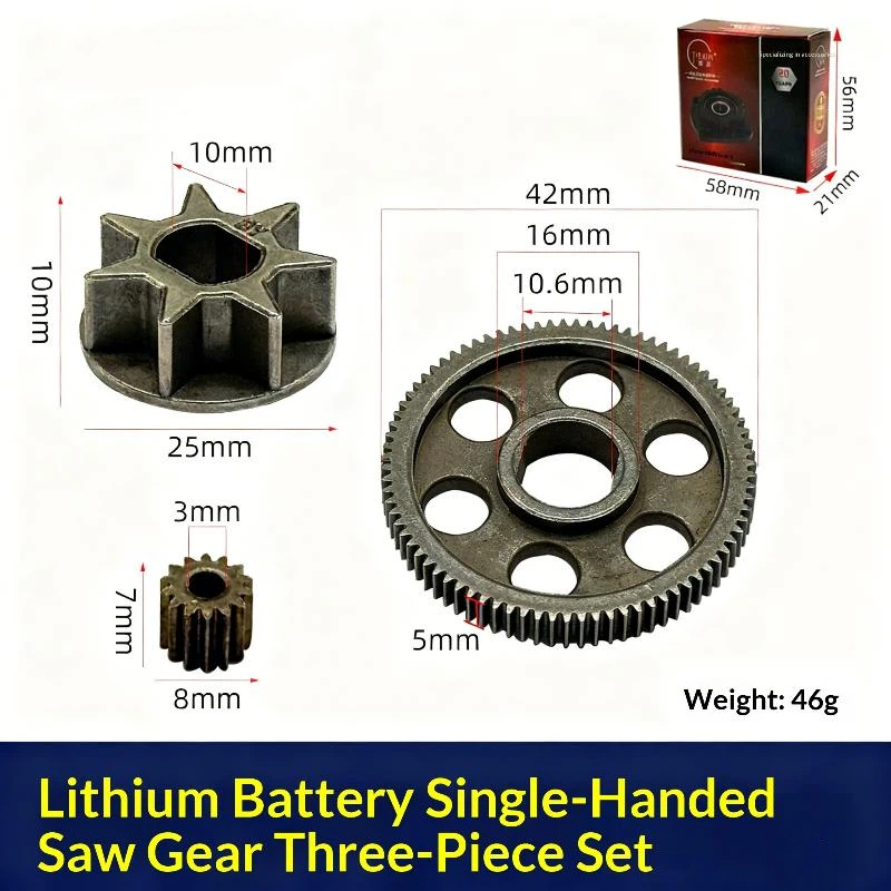 Mini Electric Chainsaw 6 Inch - 3 Adet DIY Aksesuarları 4/6 İnç