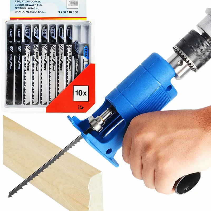 Reciprocating Saw Attachment Drill - Taşınabilir pistonlu testere adaptörü elektrikli matkap