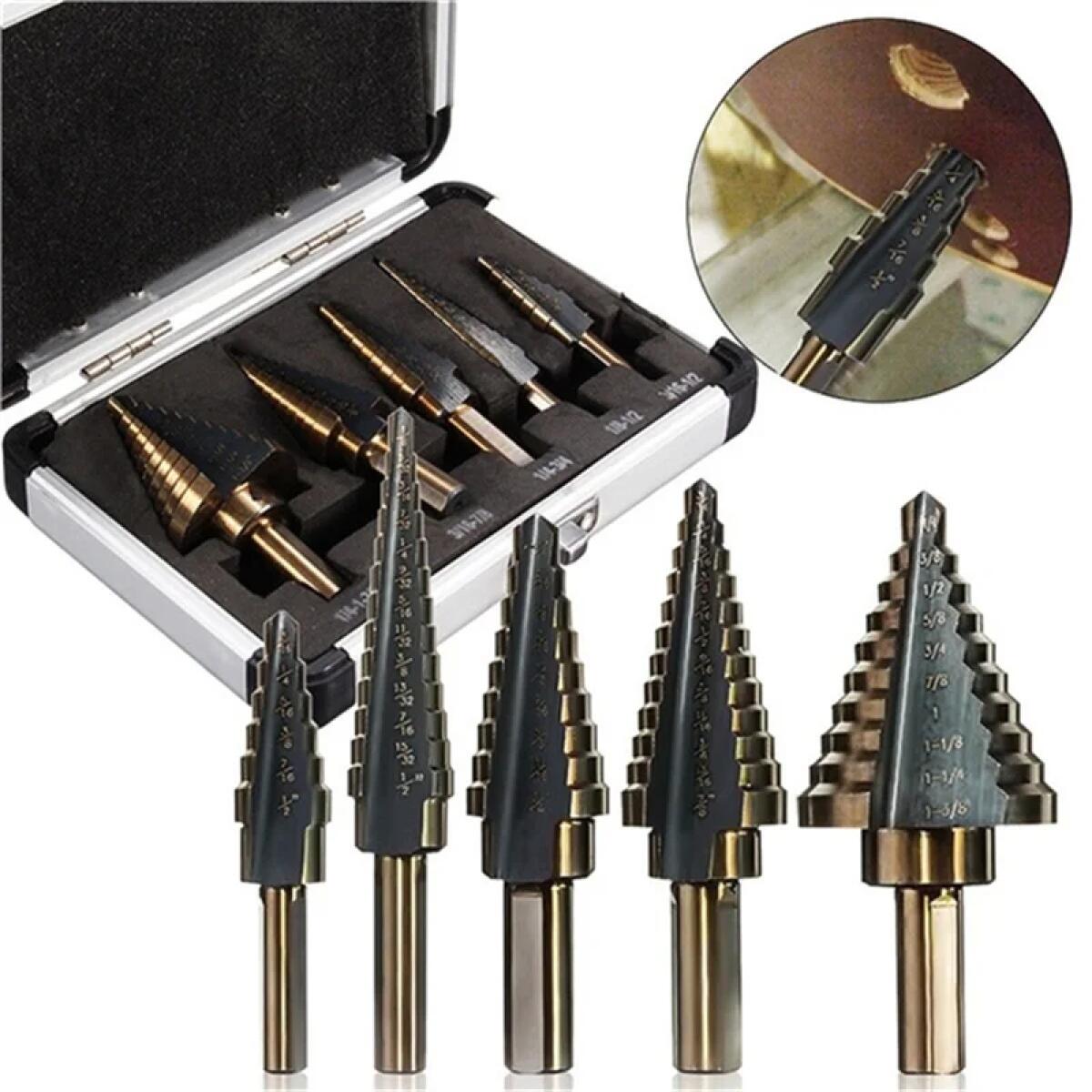 Hardware - 5 adet Kobalt Kademeli Matkap Ucu