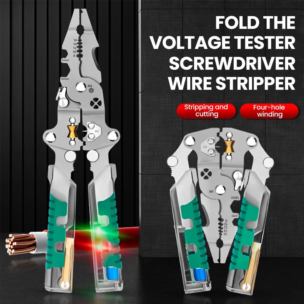 Automatic Wire Stripper Cutter - Droplbe Tel Sıyırma Pensesi Gerilim Testi