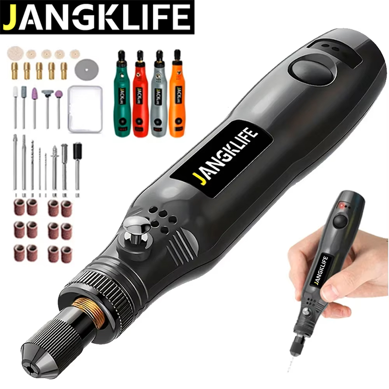 Cordless Rotary Tool Kit Accessories - JANGKLIFE USB Akülü Döner Alet Kiti