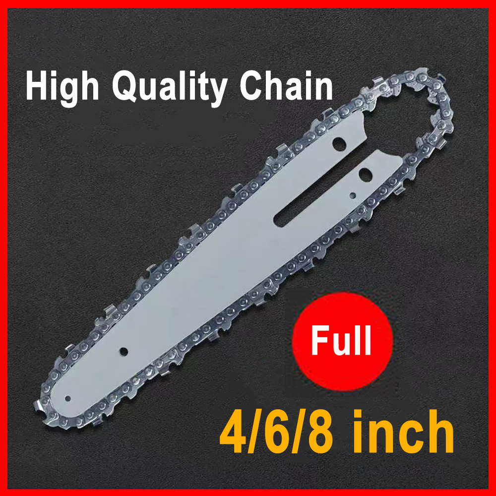 Mini Electric Chainsaw 6 Inch - 4/6/8/10 inç 1/4 Testere Zincir Kılavuzu