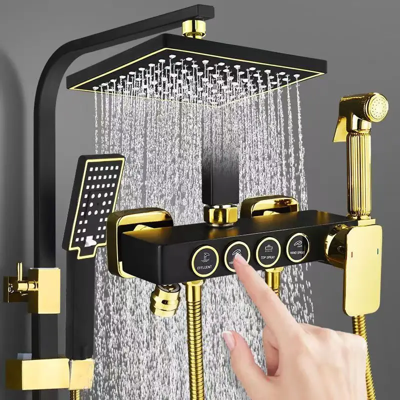 Plumbing - Siyah Altın Paslanmaz Çelik Duş Sistemi