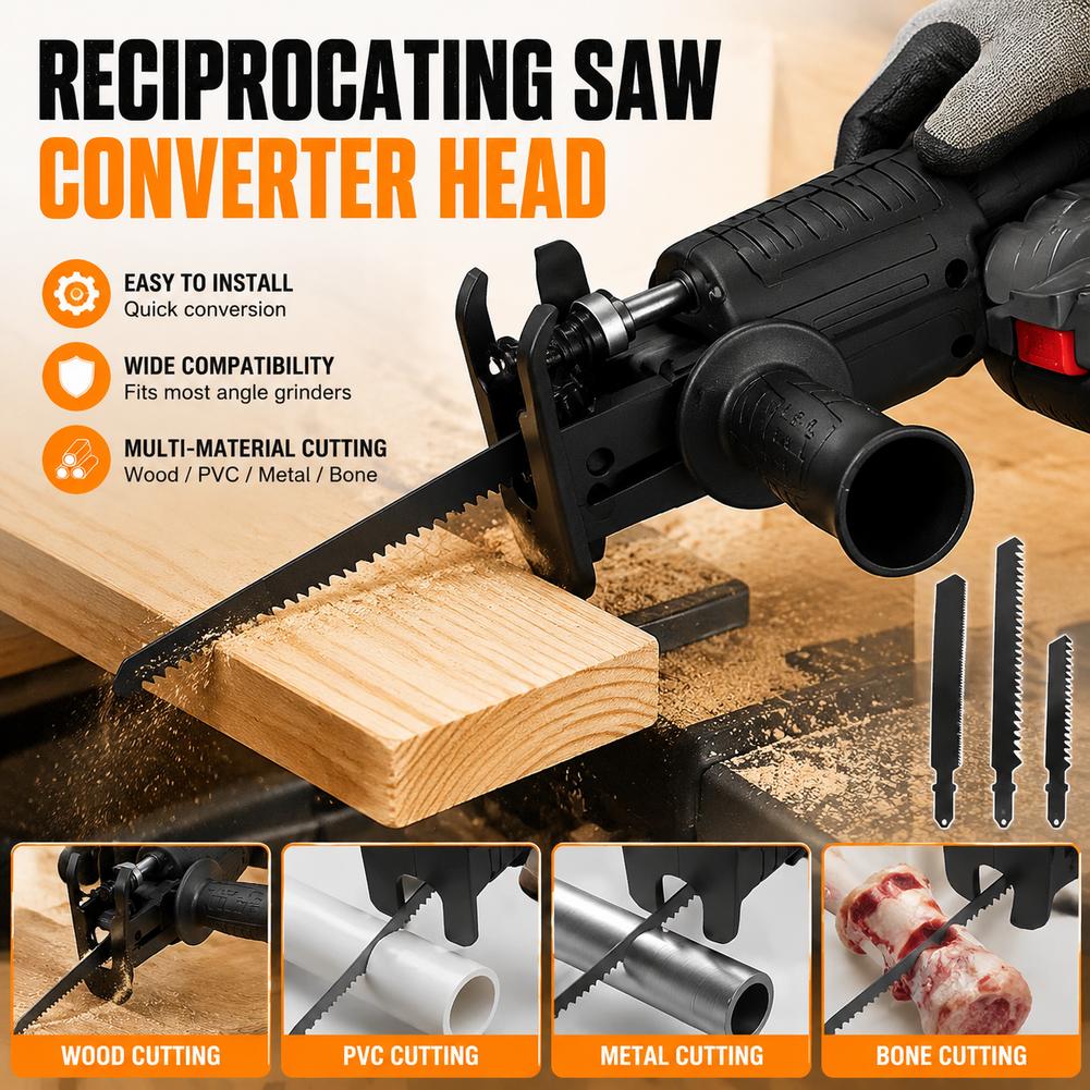 Reciprocating Saw Attachment Drill - Pistonlu Testere Adaptörü Elektrikli Matkabaya Uyarlanmış
