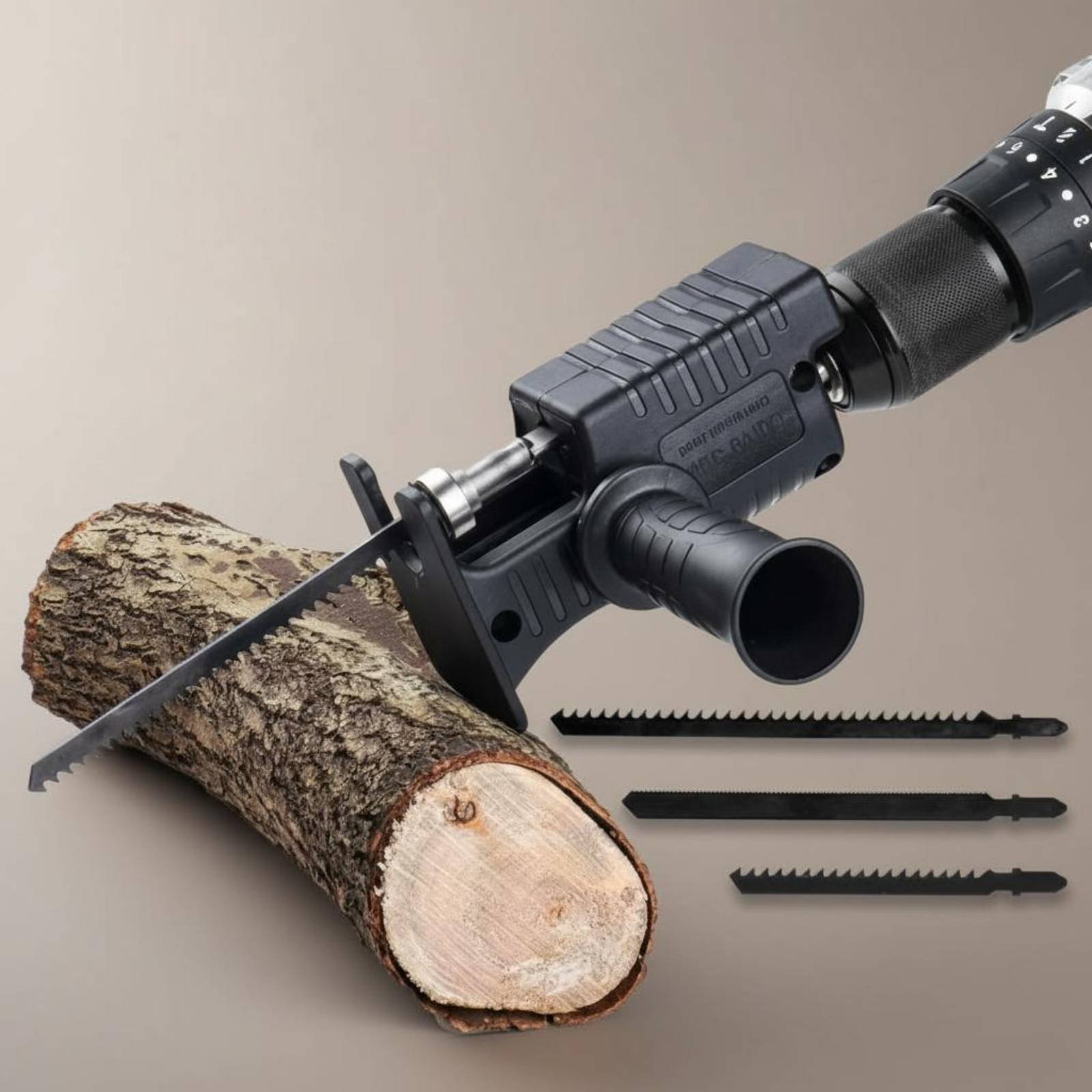 Reciprocating Saw Attachment Drill - Döner Testere Adaptörü Ahşap Kesme Matkabı