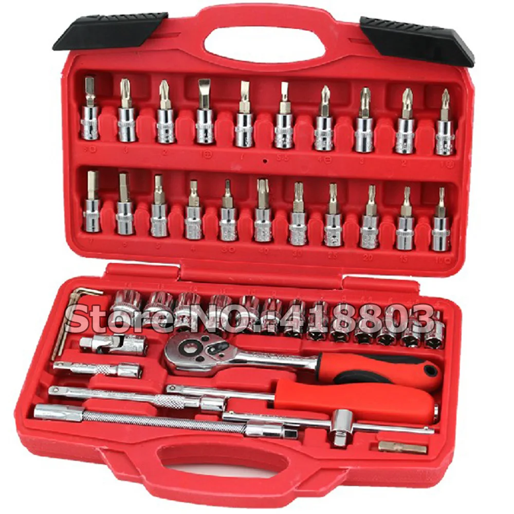 Hand Tools - 46 Parça Alet Kutusu 1/4 DR