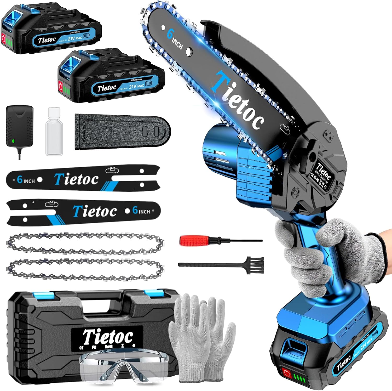 Mini Electric Chainsaw 6 Inch - Mini Testere, 6 İnç Akülü Testere,