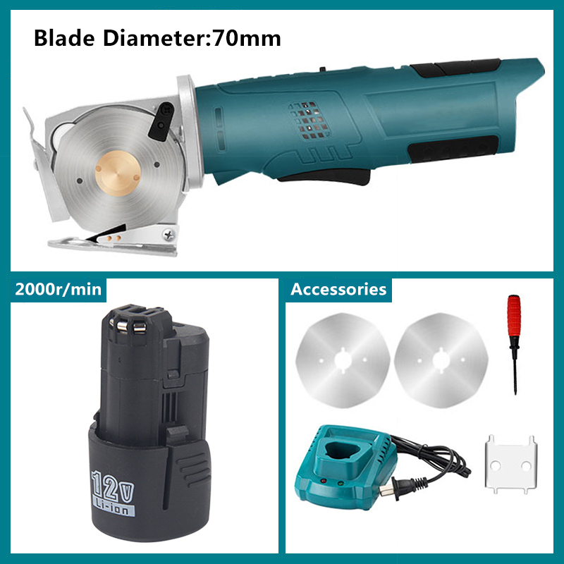 Cordless Rotary Tool Kit Accessories - 12V elektrikli yuvarlak makas akülü elektrikli