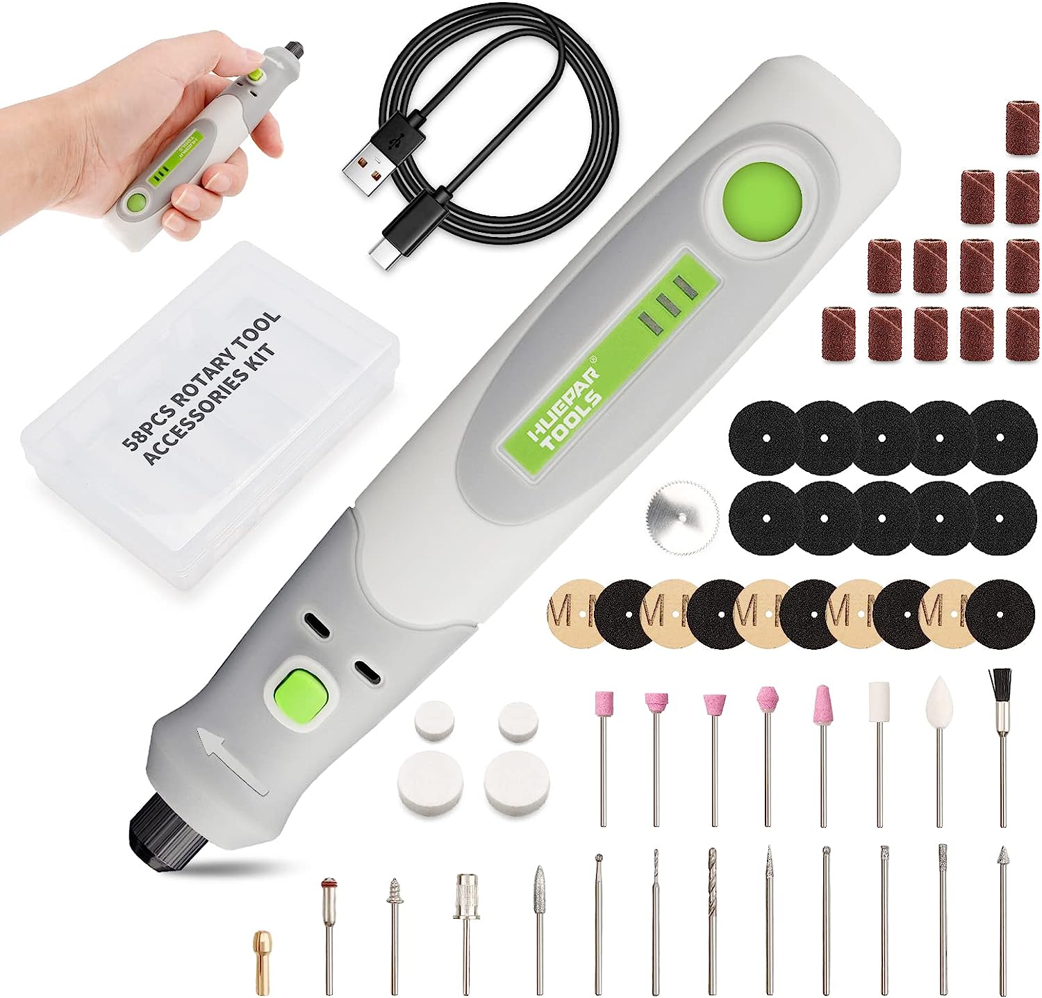 Cordless Rotary Tool Kit Accessories - Elektrikli Matkap Kalıp Öğütücü Gravür Parlatıcı