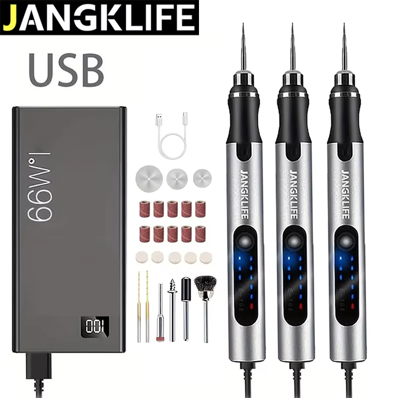 Cordless Rotary Tool Kit Accessories - JANGKLIFE USB Şarjlı Döner Alet Seti