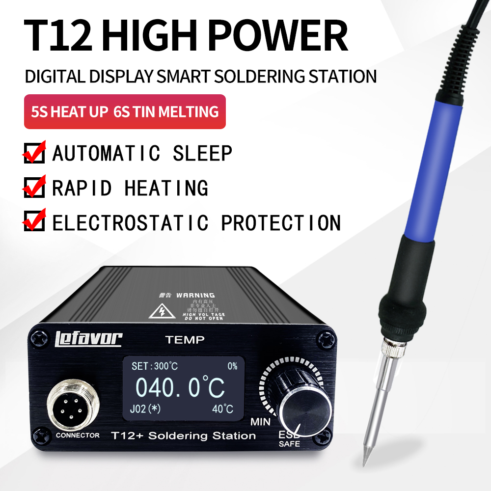 Digital Soldering Station T12 - T12 + Lehimleme İstasyonu havya 1.3