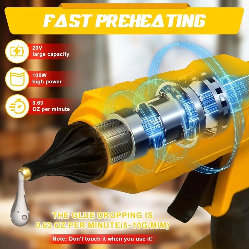 Orijinal Kablosuz Elektrikli E - Hot Melt Glue Gun Cordless incelemesi ve fiyatı