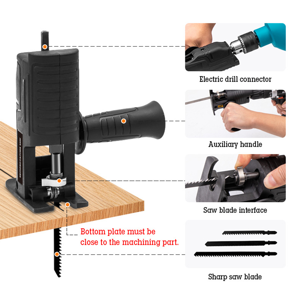Taşınabilir Tilki Kuyruğu Test - Reciprocating Saw Attachment Drill incelemesi ve fiyatı