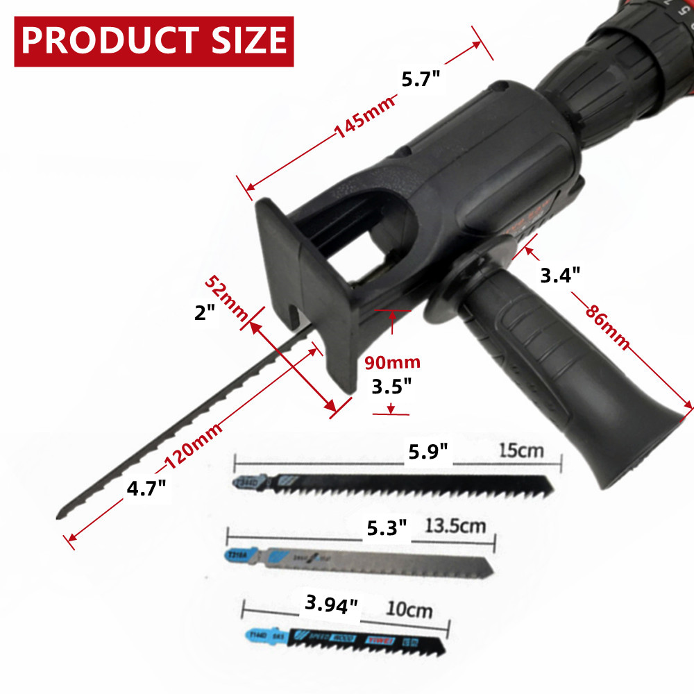 Taşınabilir pistonlu testere a - Reciprocating Saw Attachment Drill incelemesi ve fiyatı