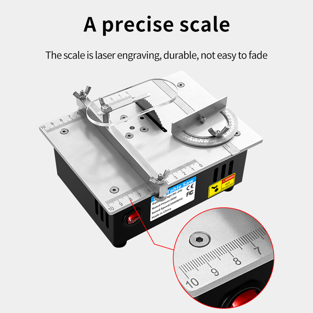 Dc24v ev minyatür ahşap masa t - Mini Table Saw For Woodworking incelemesi ve fiyatı