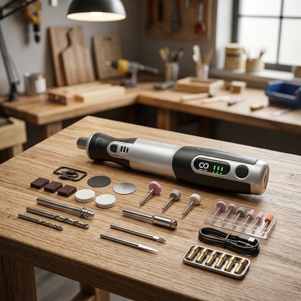 Kablosuz Elektrikli Döner Alet - Cordless Rotary Tool Kit Accessories incelemesi ve fiyatı