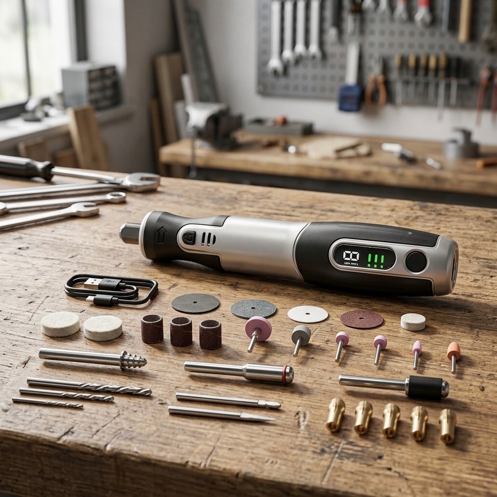 Kablosuz Elektrikli Döner Alet - Cordless Rotary Tool Kit Accessories incelemesi ve fiyatı