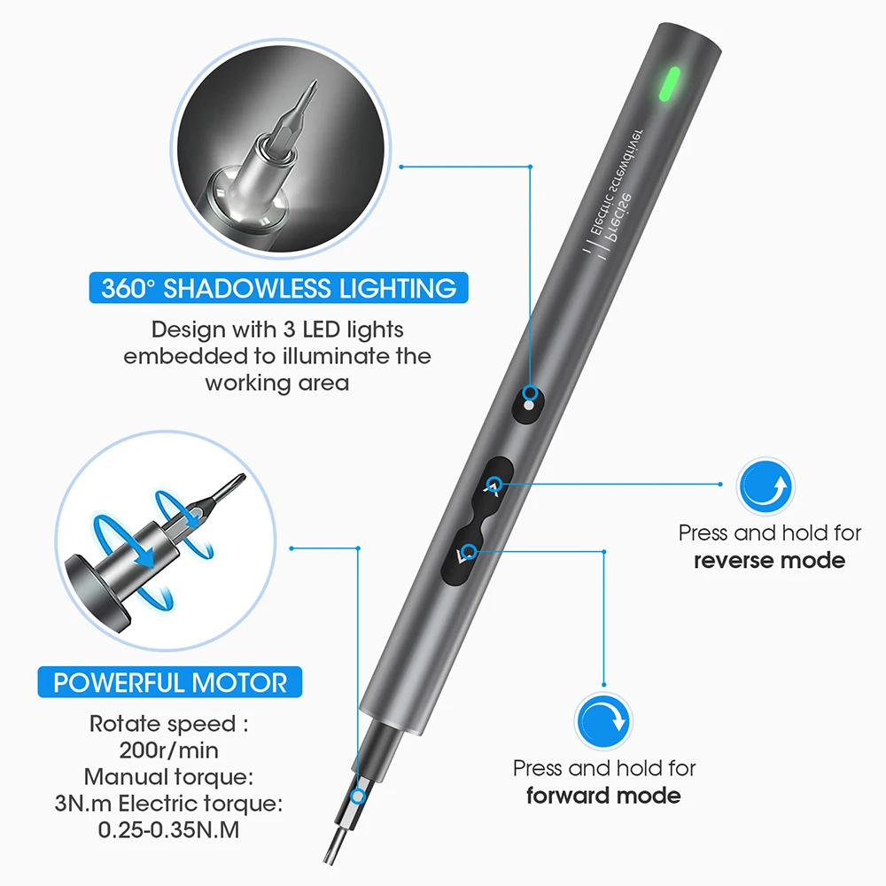 62/6 in1 Hassas Elektrikli Tor - Electric Screwdriver Rechargeable Usb incelemesi ve fiyatı