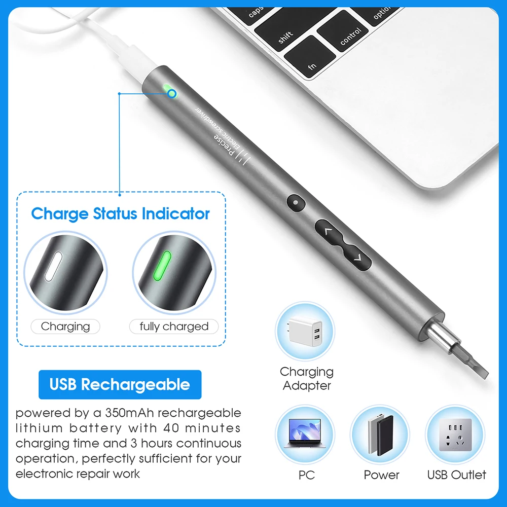 62/6 in1 Hassas Elektrikli Tor - Electric Screwdriver Rechargeable Usb incelemesi ve fiyatı