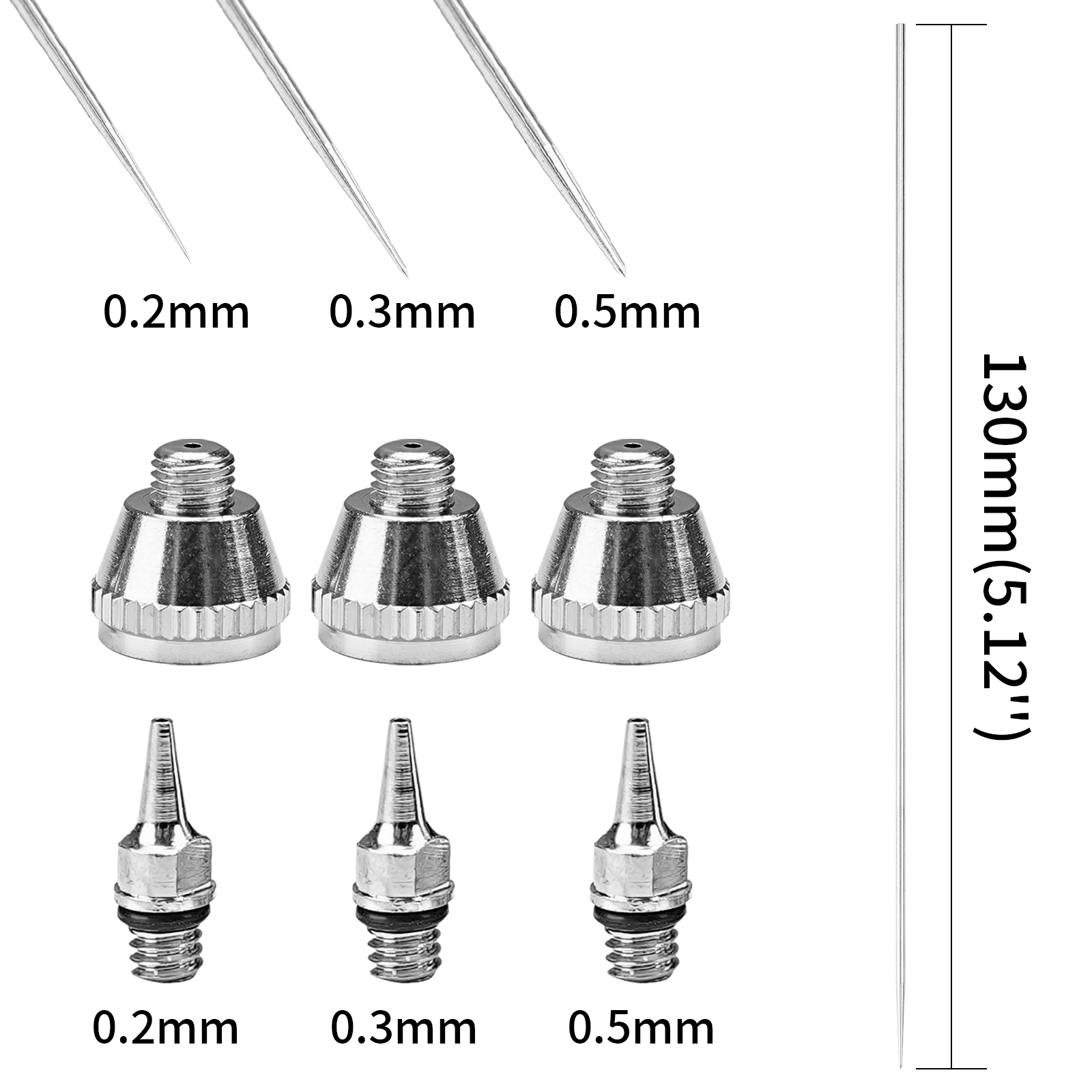 1/3 adet set 0.2/0.3/0.5mm Air - Airbrush Kit With Mini Compressor incelemesi ve fiyatı