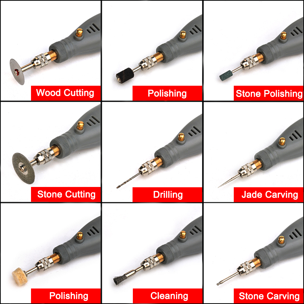 NEWACALOX Akülü Değişken Hız D - Cordless Rotary Tool Kit Accessories incelemesi ve fiyatı