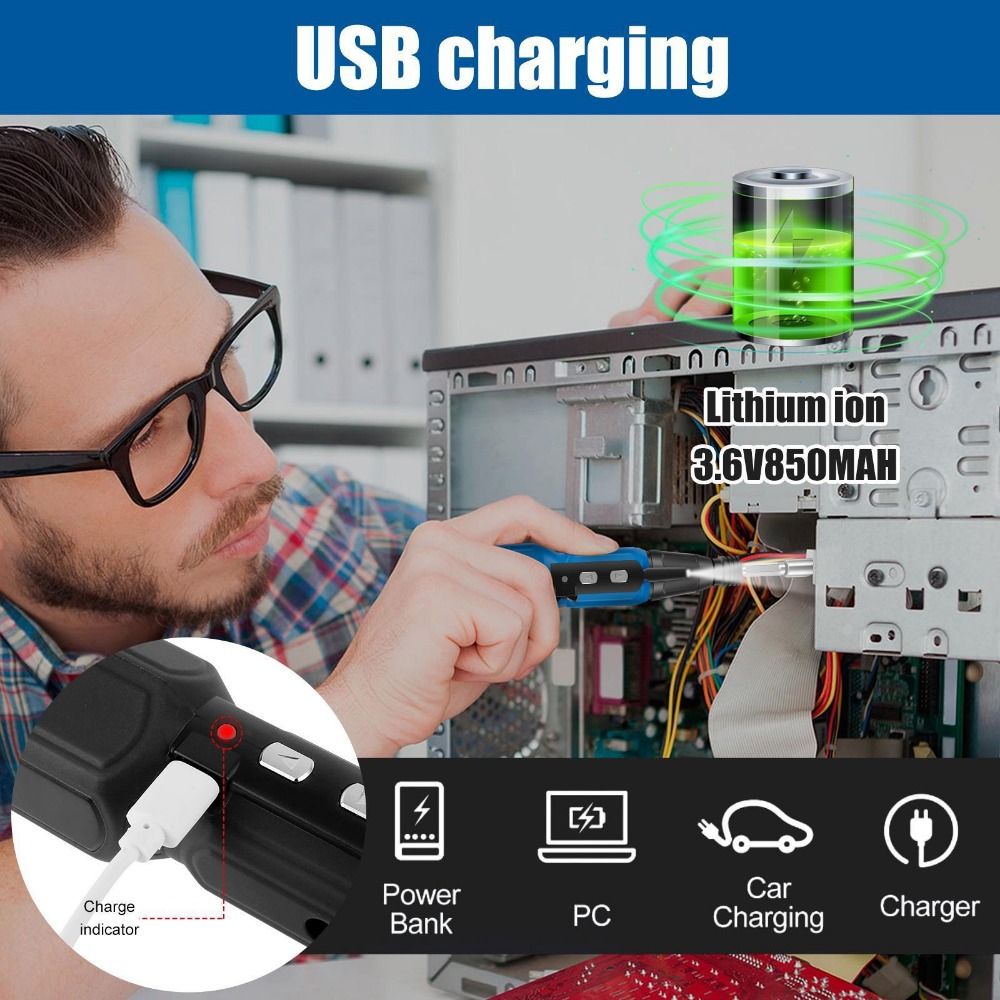 3.6V Elektrikli Tornavida LED  - Electric Screwdriver Rechargeable Usb incelemesi ve fiyatı