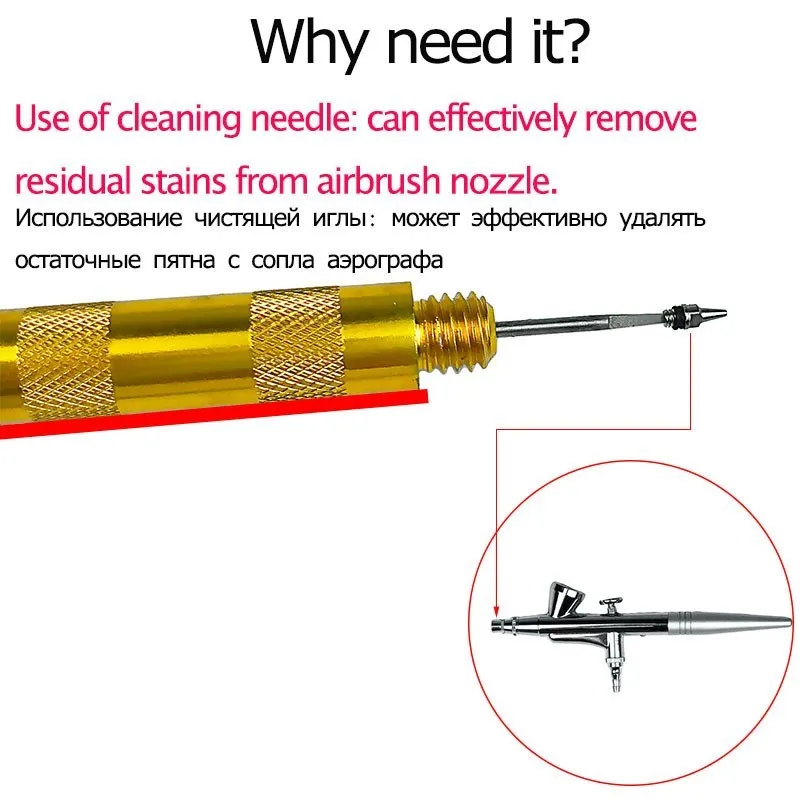 Airbrush temizleme Pot sabitle - Airbrush Kit With Mini Compressor incelemesi ve fiyatı