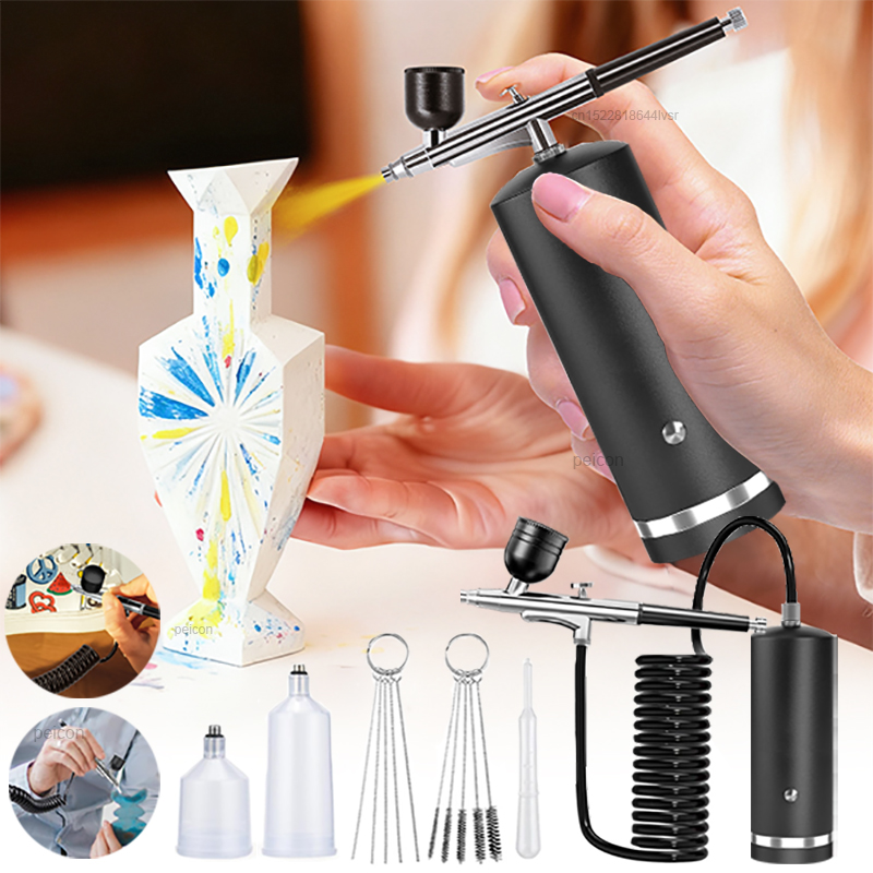 Kompresörlü Airbrush Boya Taba - Airbrush Kit With Mini Compressor incelemesi ve fiyatı