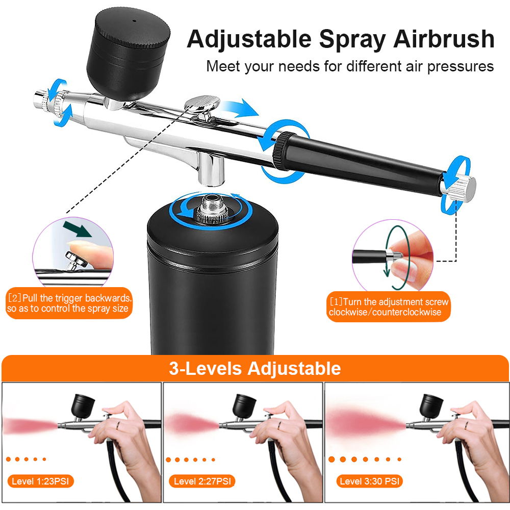 Kompresörlü Airbrush Taşınabil - Airbrush Kit With Mini Compressor incelemesi ve fiyatı