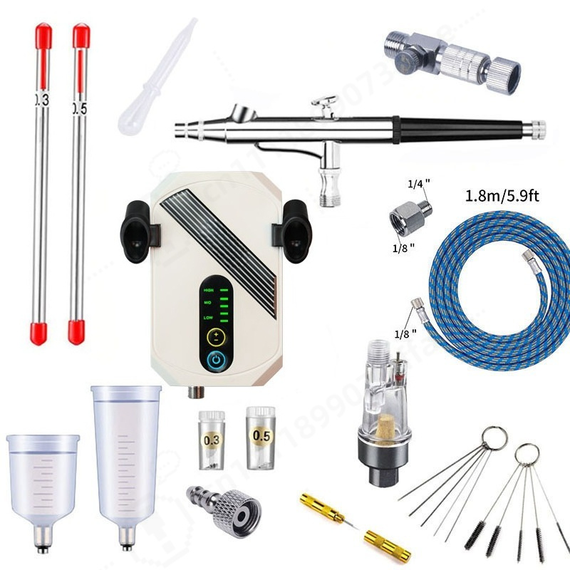 Mini Airbrush Kompresör Kiti,  - Airbrush Kit With Mini Compressor incelemesi ve fiyatı