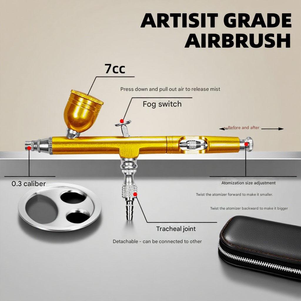 0.3mm Çift Aksiyonlu Airbrush  - Airbrush Kit With Mini Compressor incelemesi ve fiyatı