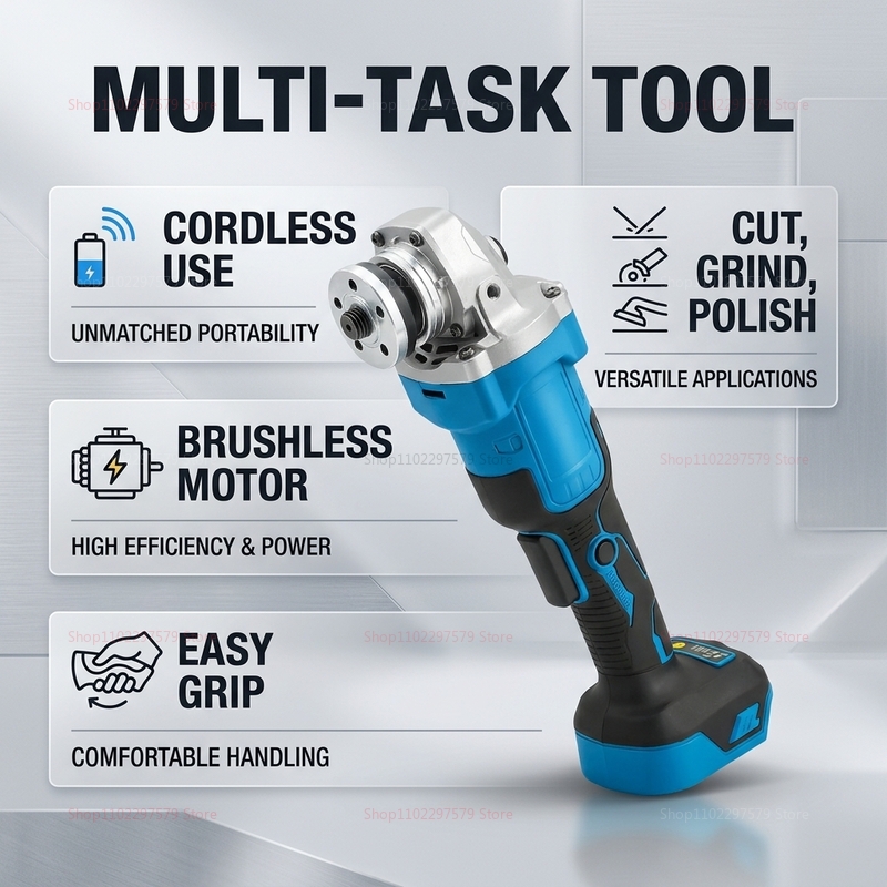Şarjlı, Fırçasız, 18V Batarya  - Brushless Angle Grinder Battery Powered incelemesi ve fiyatı