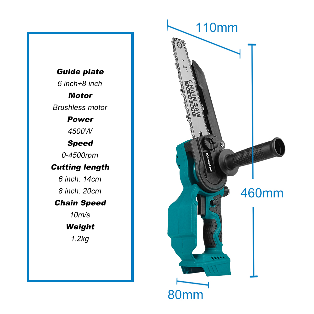Kamolee 6 Inç 8 Inç Mini Fırça - Mini Electric Chainsaw 6 Inch incelemesi ve fiyatı