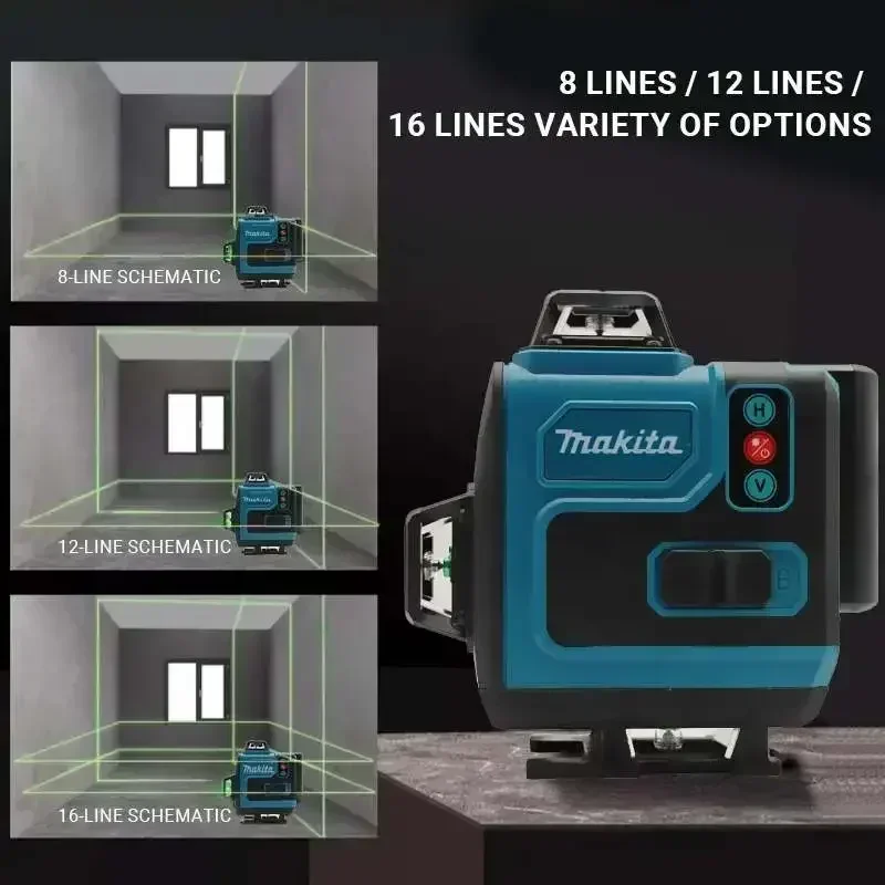 4.0Ah Max Makita 40V Pil Makit - Laser Level 16 Lines 4D Green incelemesi ve fiyatı