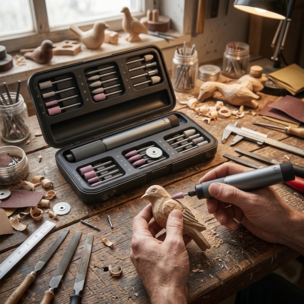 24 Aksesuarlı Kablosuz Döner A - Cordless Rotary Tool Kit Accessories incelemesi ve fiyatı