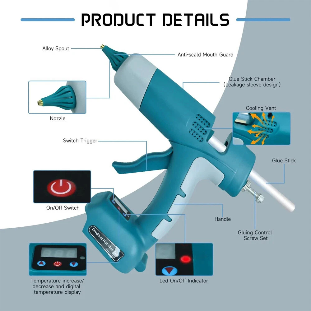 Yeni Akülü Sıcak Tutkal Tabanc - Hot Melt Glue Gun Cordless incelemesi ve fiyatı