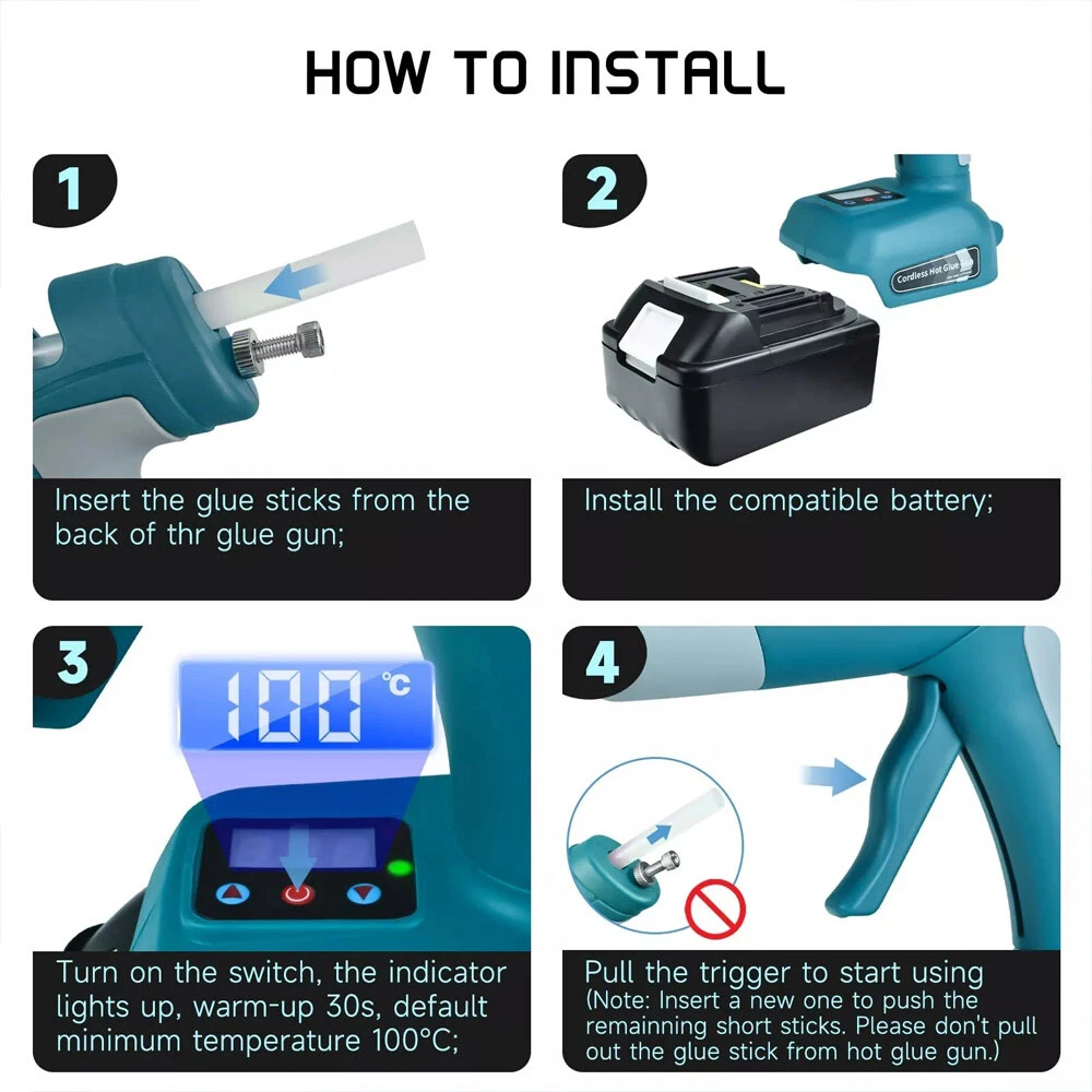 Yeni Akülü Sıcak Tutkal Tabanc - Hot Melt Glue Gun Cordless incelemesi ve fiyatı