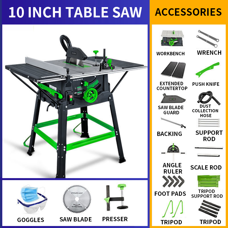 10 inç Masa Testeresi 1800W Yü - Mini Table Saw For Woodworking incelemesi ve fiyatı