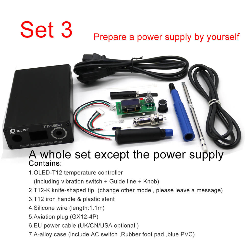 T12 STC-OLED havya DIY parça k - Digital Soldering Station T12 incelemesi ve fiyatı