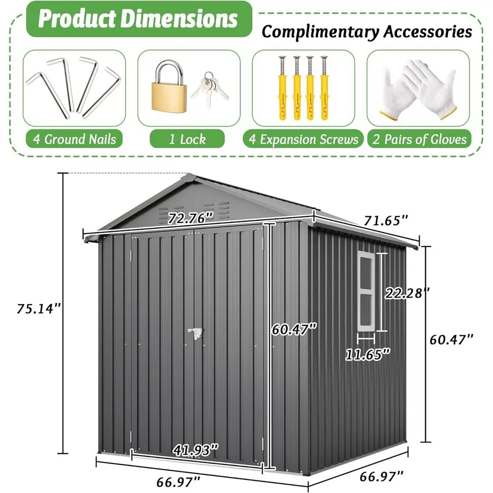 6x6 Galvaniz Çelikten Açık Hav - Garden Tools incelemesi ve fiyatı