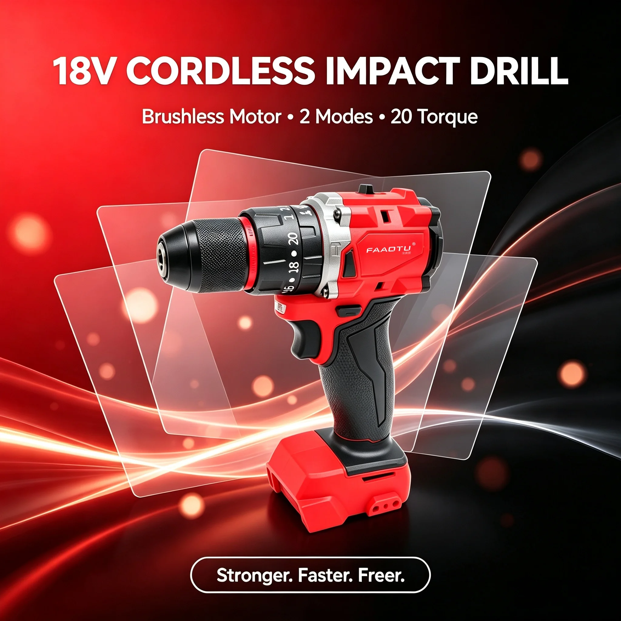 FAAOTU 18V Fırçasız Akülü Darb - Brushless Cordless Electric Drill 18V incelemesi ve fiyatı