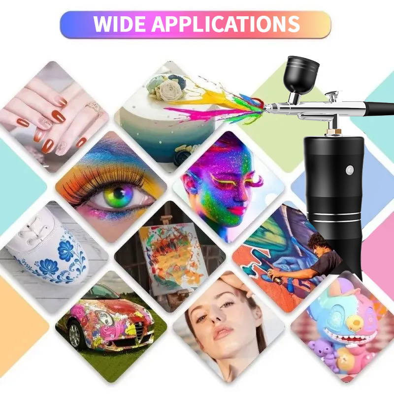 Oksijen Sprey Mini Hava Kompre - Airbrush Kit With Mini Compressor incelemesi ve fiyatı