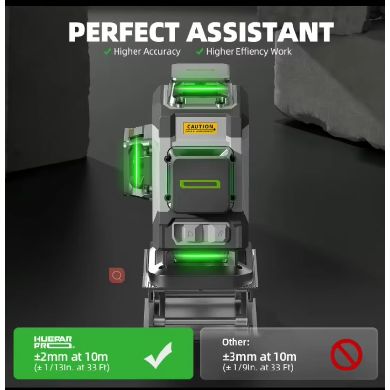 Huepar 2024 Yeni Tasarım 4D 16 - Laser Level 16 Lines 4D Green incelemesi ve fiyatı